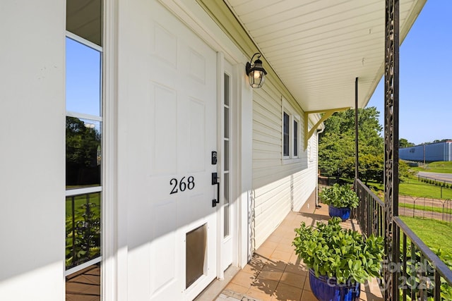 268 Oakland Rd, Spindale, NC 28160 - view of exterior entry with a porch