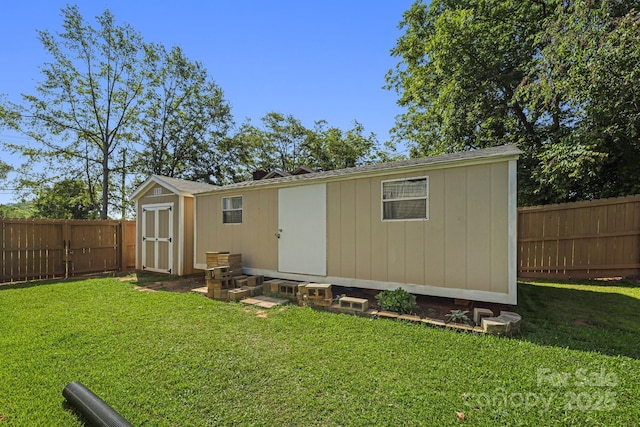 268 Oakland Rd, Spindale, NC 28160 - view of shed featuring a fenced backyard