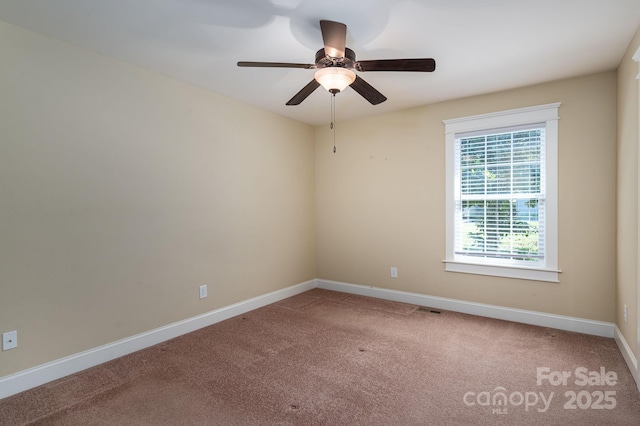 110 Leeper Ave, Belmont, NC 28012 - spare room with carpet flooring and a ceiling fan