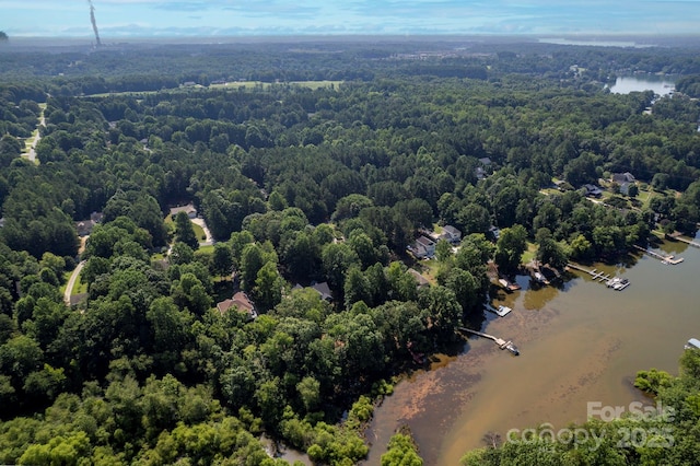 3595 Lake Bluff Dr, Sherrills Ford, NC 28673 - aerial view of a nearby body of water and a heavily wooded area