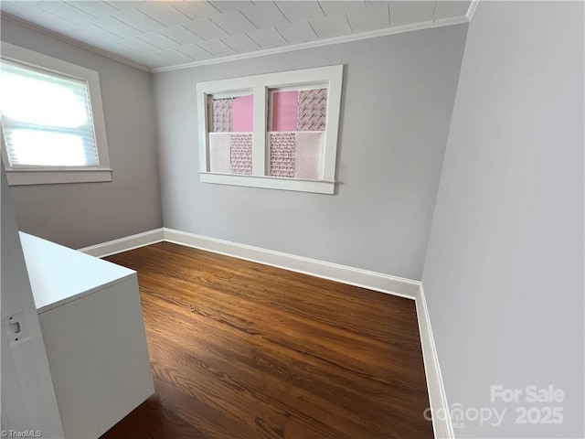 820 Suncrest Orchard Rd, North Wilkesboro, NC 28659 - spare room featuring ornamental molding and dark wood finished floors