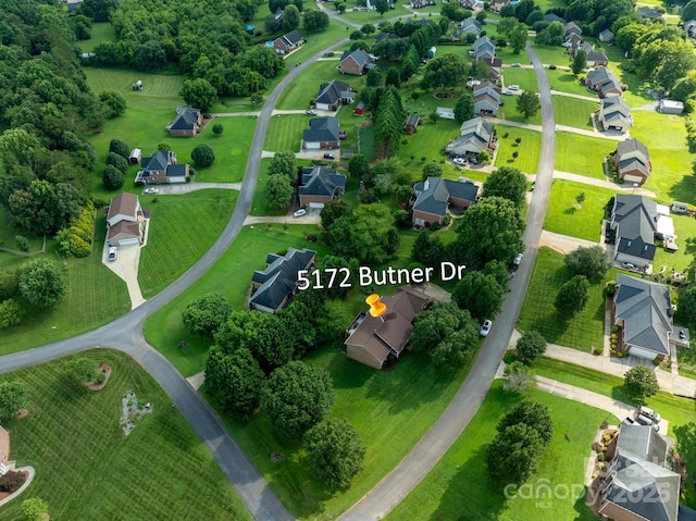 5172 Butner Dr, Hickory, NC 28602 - aerial overview of property's location with nearby suburban area
