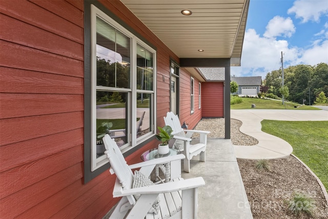 11 S Pine Dr, Weaverville, NC 28787 - porch featuring a yard