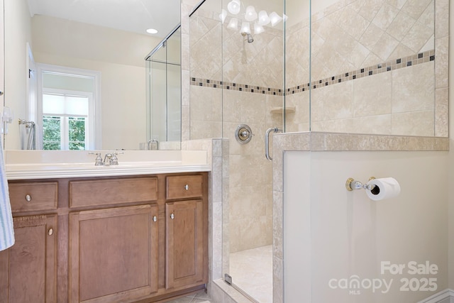 114 Thurstons Way, Mooresville, NC 28117 - full bath featuring a shower stall and vanity