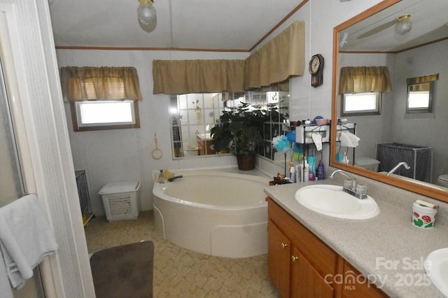 4854 Elk Ct, Morganton, NC 28655 - bathroom with a bath and vanity