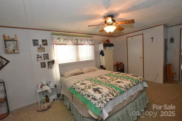 4854 Elk Ct, Morganton, NC 28655 - bedroom featuring carpet and a ceiling fan