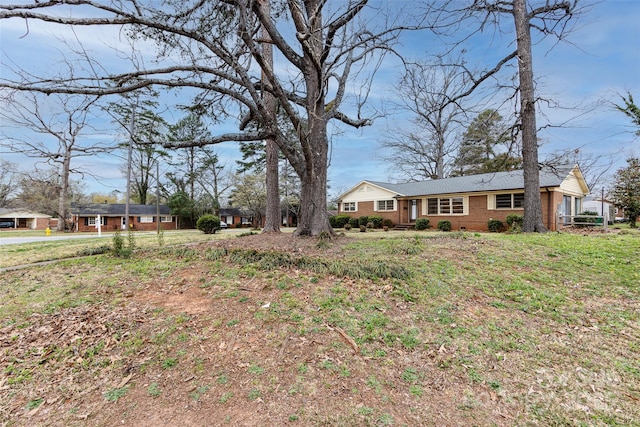 4601 Mendham Dr, Charlotte, NC 28215 - view of front of home with brick siding