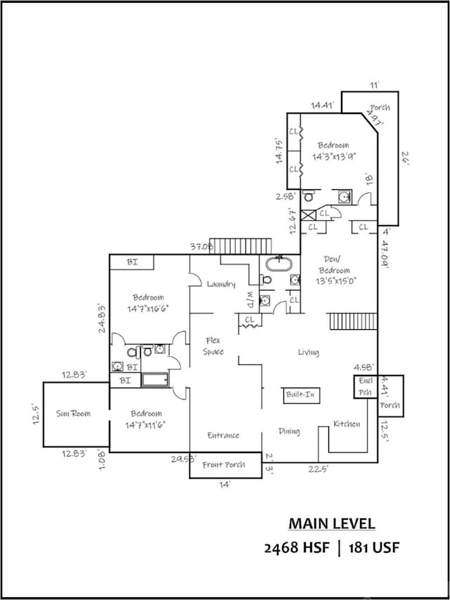 747 9th St NW, Hickory, NC 28601 - view of room layout