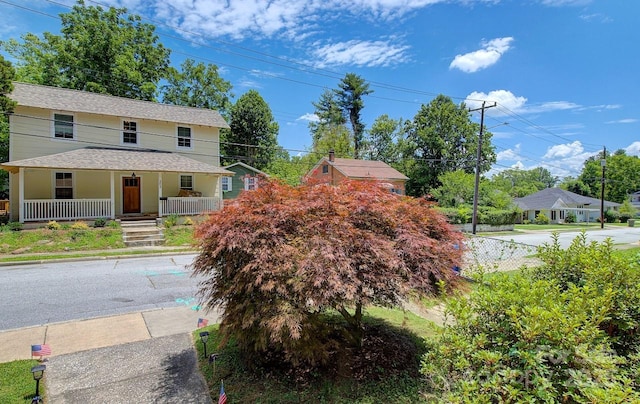 207 Buncombe St, Hendersonville, NC 28739 - view of front of property with a porch