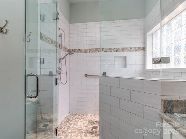 17709 Sedona Way, Cornelius, NC 28031 - full bath featuring a stall shower and vanity