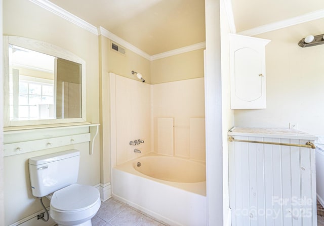 1010 College Ave SW, Lenoir, NC 28645 - bathroom featuring ornamental molding,  shower combination, tile patterned flooring, and vanity