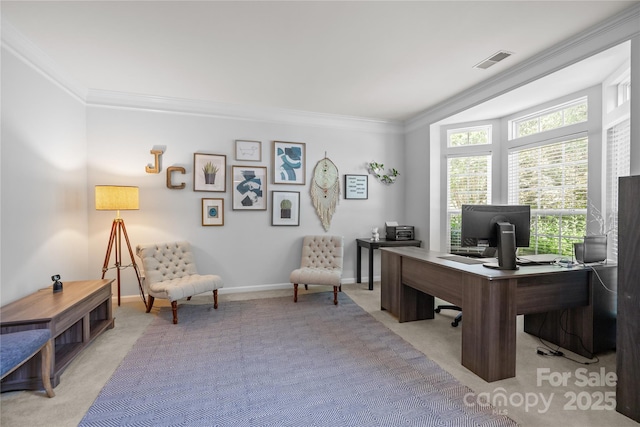 6800 Augustine Way, Charlotte, NC 28270 - carpeted office space with ornamental molding and baseboards
