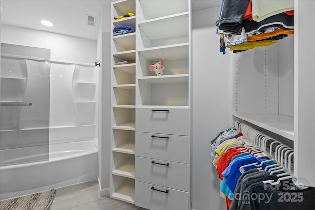 6800 Augustine Way, Charlotte, NC 28270 - walk in closet featuring wood finished floors
