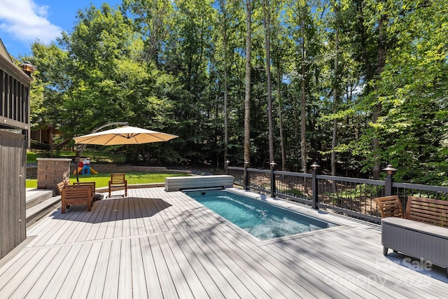 6800 Augustine Way, Charlotte, NC 28270 - view of pool featuring a deck