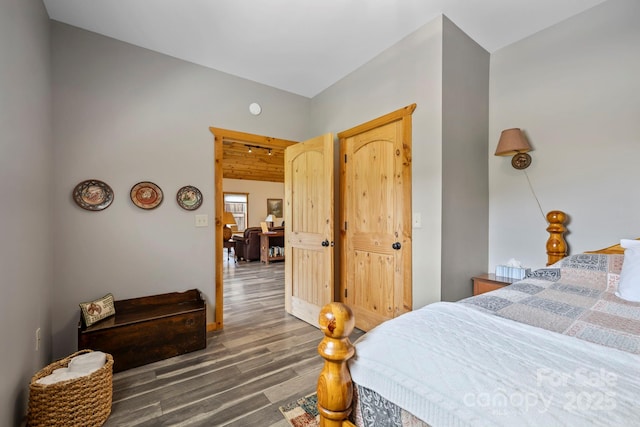 442 Blantyre Church Rd, Horse Shoe, NC 28742 - bedroom featuring wood finished floors