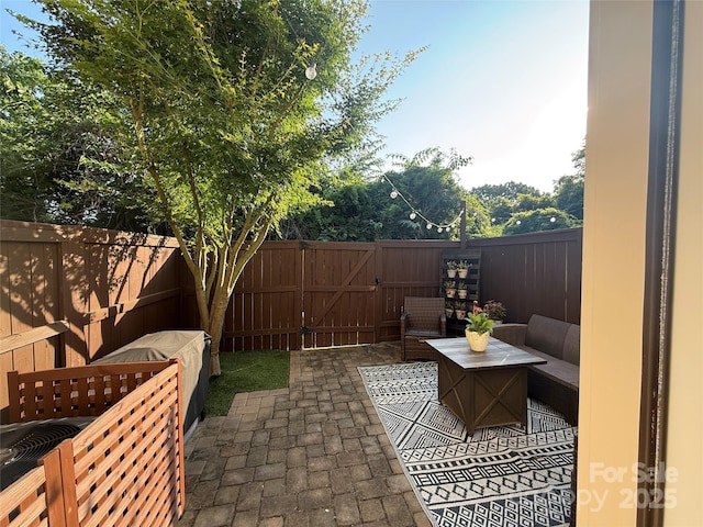 1013 Park W Dr Unit 5, Charlotte, NC 28209 - fenced backyard featuring a patio and a gate