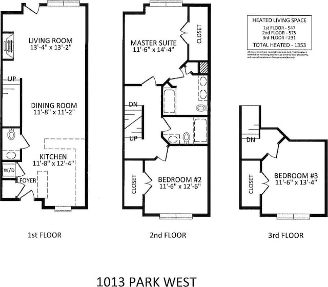 1013 Park W Dr Unit 5, Charlotte, NC 28209 - view of floor plan / room layout