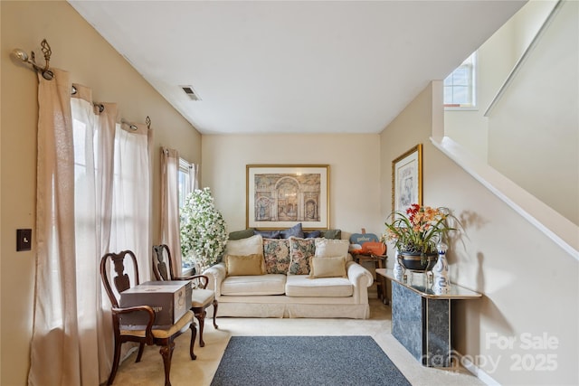 11440 Lamoille Ln, Charlotte, NC 28278 - living area with plenty of natural light and light colored carpet