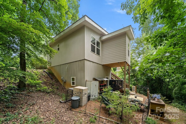 211 Summer St, Swannanoa, NC 28778 - view of property exterior featuring stairs