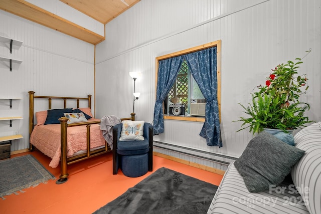 211 Summer St, Swannanoa, NC 28778 - bedroom featuring baseboard heating