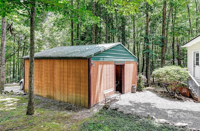 20 Jessica Ln, Barnardsville, NC 28709 - view of shed featuring a view of trees