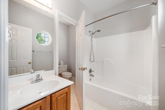 7731 Sedgebrook Dr E, Stanley, NC 28164 - full bathroom with shower / bath combination, vanity, and tile patterned flooring