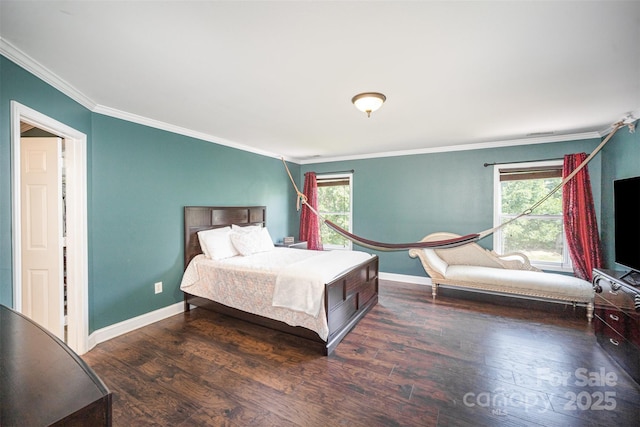 4732 Meadowfield Rd Unit L35, Charlotte, NC 28215 - bedroom with ornamental molding and wood finished floors