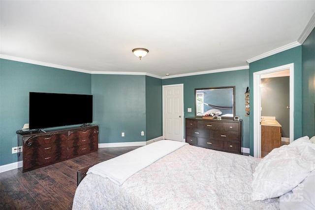 4732 Meadowfield Rd Unit L35, Charlotte, NC 28215 - bedroom with wood finished floors and crown molding