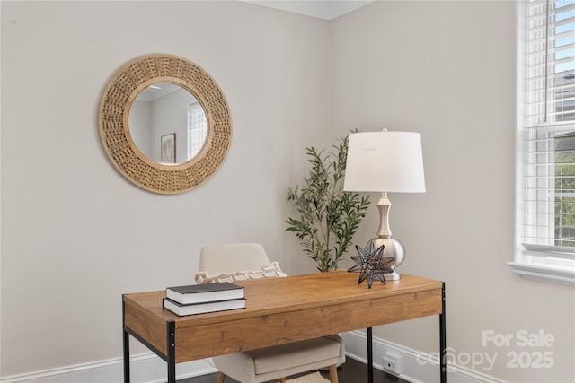 404 Wakefield Dr Unit C, Charlotte, NC 28209 - office area featuring baseboards