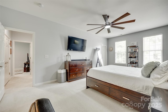713 Torrey Pines Ln, Fort Mill, SC 29715 - bedroom featuring light colored carpet and a ceiling fan