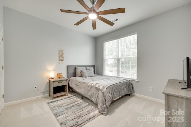 713 Torrey Pines Ln, Fort Mill, SC 29715 - bedroom featuring light colored carpet and a ceiling fan