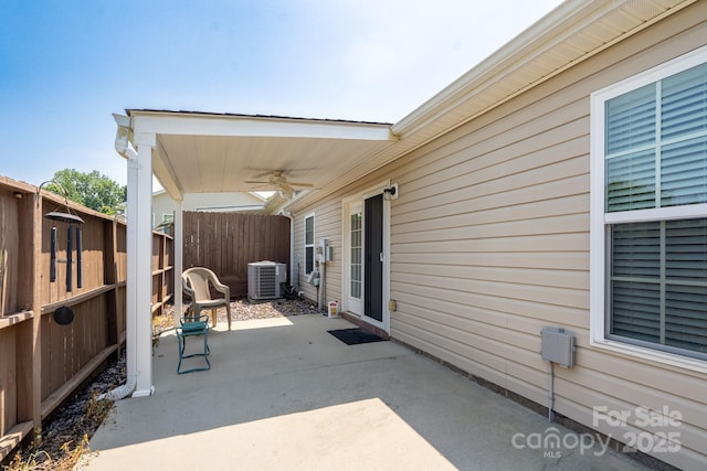 407 Hertling Dr NW, Concord, NC 28027 - view of patio / terrace featuring a ceiling fan