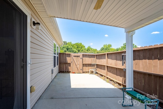 407 Hertling Dr NW, Concord, NC 28027 - view of patio / terrace with a gate