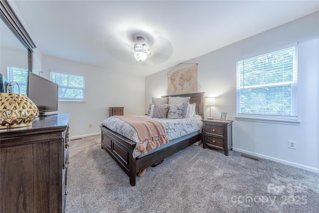 6418 Tivoli Ct, Charlotte, NC 28211 - carpeted bedroom with baseboards and a ceiling fan