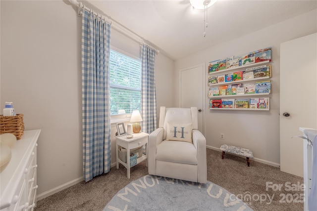 6418 Tivoli Ct, Charlotte, NC 28211 - sitting room featuring carpet floors and baseboards