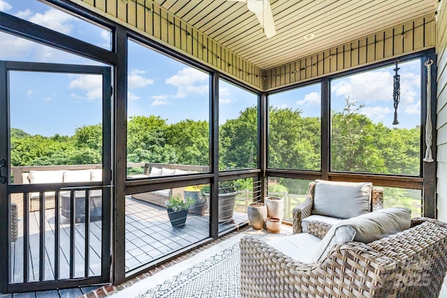 7805 Crooked Creek Church Rd, Monroe, NC 28110 - sunroom featuring ceiling fan and healthy amount of natural light