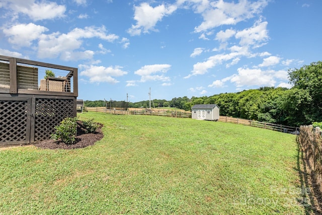 7805 Crooked Creek Church Rd, Monroe, NC 28110 - view of yard with a shed and a view of countryside