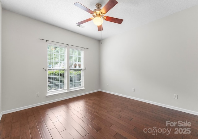 1326 Anthem Ct, Charlotte, NC 28205 - unfurnished room with dark wood finished floors and ceiling fan