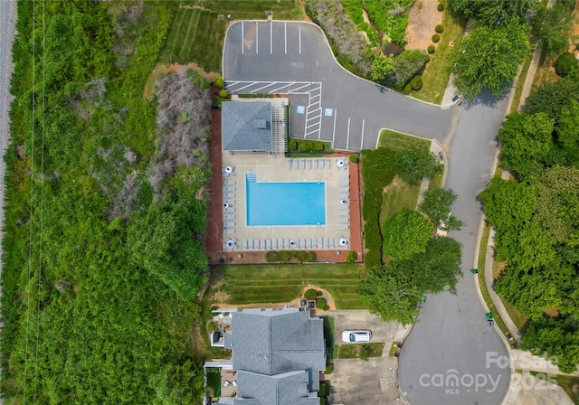1326 Anthem Ct, Charlotte, NC 28205 - aerial view of a pool area