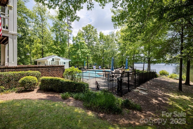 795 Peninsula Dr, Davidson, NC 28036 - view of pool with a water view and a patio area