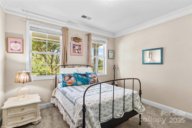 3835 Norman View Dr, Sherrills Ford, NC 28673 - carpeted bedroom with ornamental molding and multiple windows