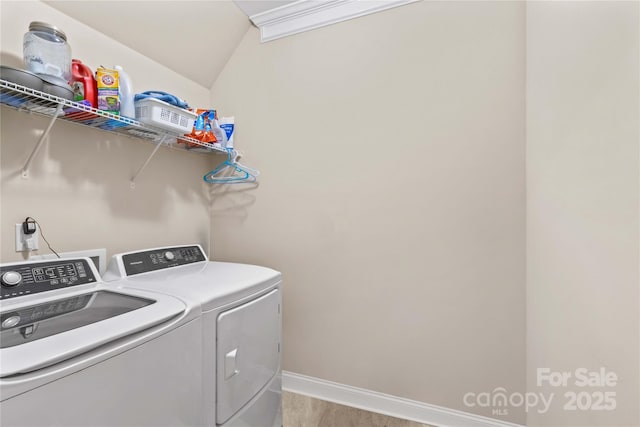 3835 Norman View Dr, Sherrills Ford, NC 28673 - laundry area featuring washing machine and clothes dryer and baseboards