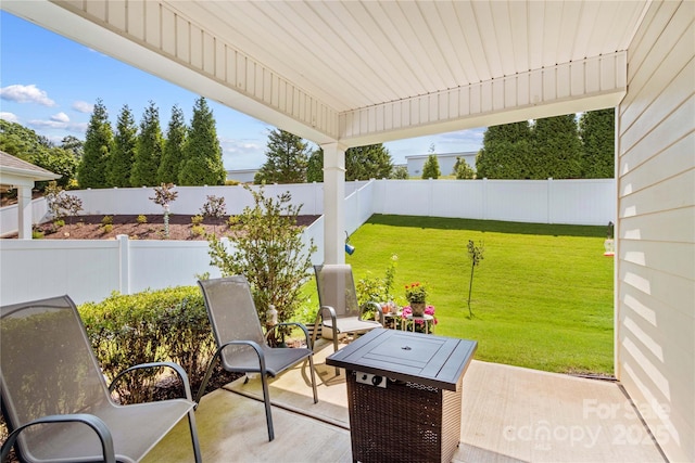 3835 Norman View Dr, Sherrills Ford, NC 28673 - fenced backyard with a patio