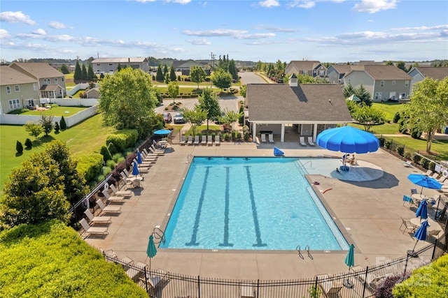 3835 Norman View Dr, Sherrills Ford, NC 28673 - community pool with a residential view and a patio area
