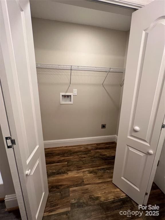507 Putter Pl, Chester, SC 29706 - washroom featuring hookup for a washing machine and dark wood finished floors