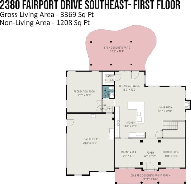 2380 Fairport Dr SE, Concord, NC 28025 - view of property floor plan