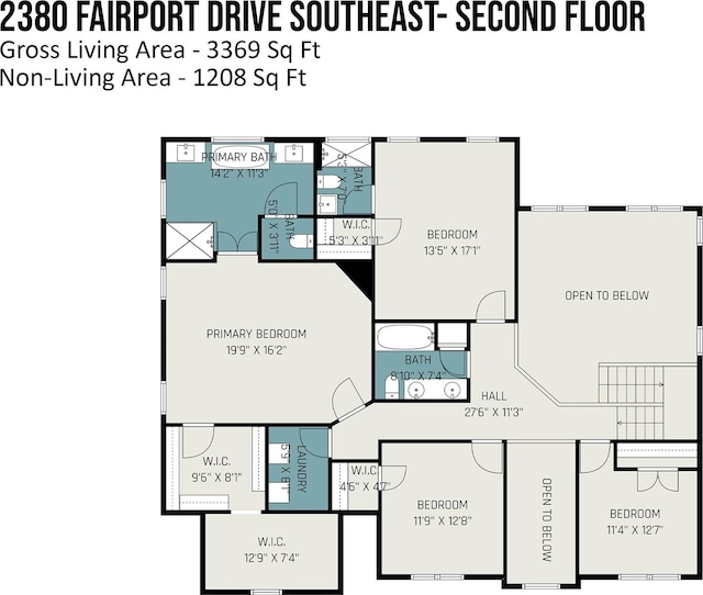 2380 Fairport Dr SE, Concord, NC 28025 - view of room layout