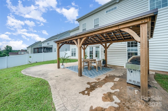 2380 Fairport Dr SE, Concord, NC 28025 - view of patio with a gazebo