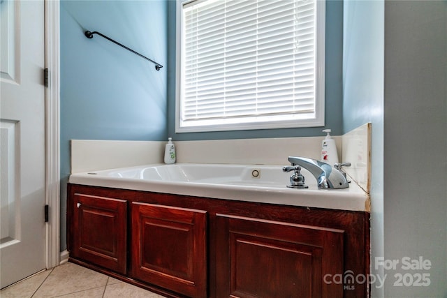 958 Hillard Ln, Lincolnton, NC 28092 - bathroom with tile patterned flooring and a garden tub