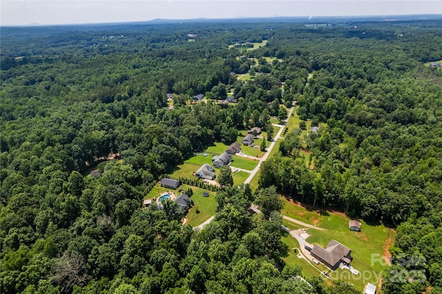 958 Hillard Ln, Lincolnton, NC 28092 - aerial view of a heavily wooded area